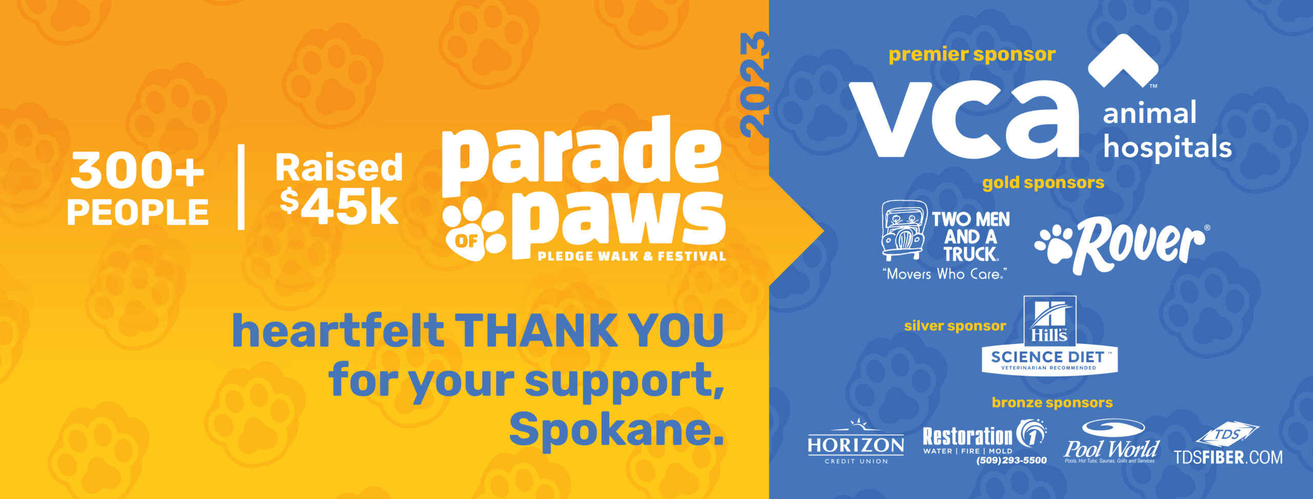 Thank You, Spokane, for Making Parade of Paws 2023 a Success! Spokane